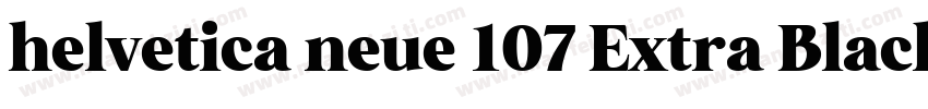 helvetica neue 107 Extra Black Cond字体转换